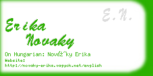 erika novaky business card